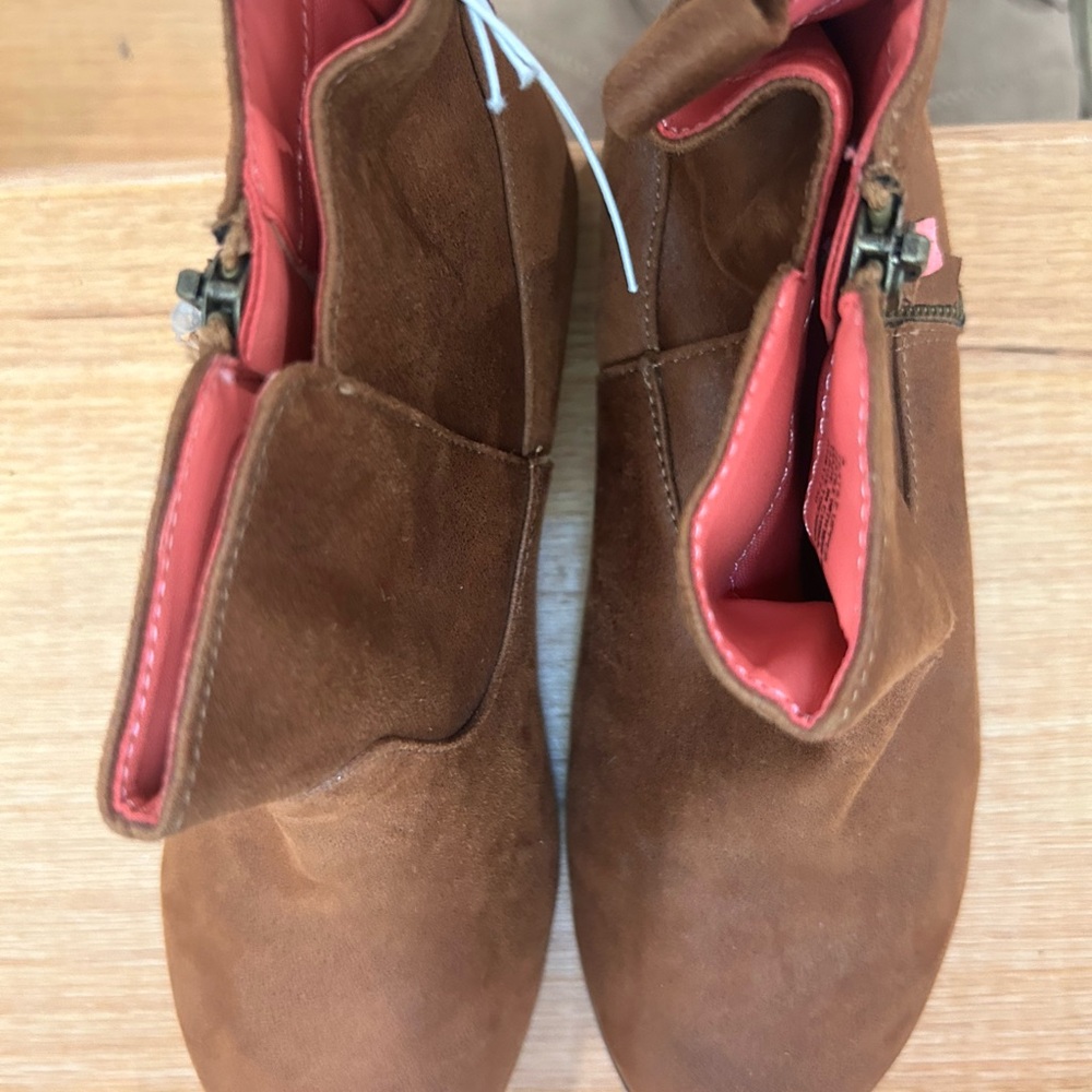 Brown Suede Ankle Boots